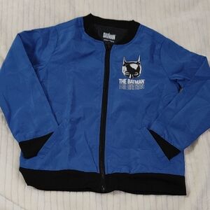Batman Black and Blue Jacket Windbreaker Boy Size S. NWOT